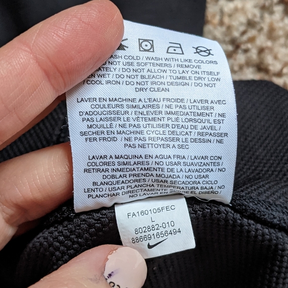 (Nike) Golf Black Seahawks Thumbhole Hoodie Large - Picture 6 of 12